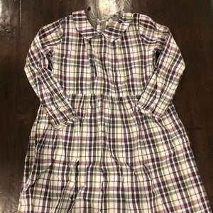 Olive Juice Kids Plaid Dress - Size 8